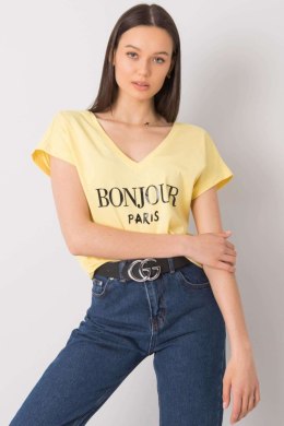 T-shirt Damski Model FA-TS-7142.37P Light Yellow - Fancy Fancy