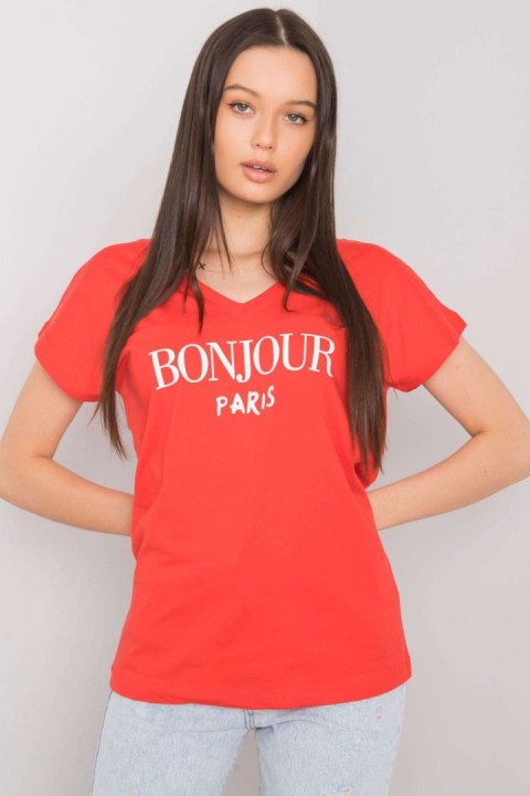 T-shirt Damski Model FA-TS-7142.37P Red - Fancy Fancy T-shirt Damski Model FA-TS-7142.37P Red - Fancy Fancy