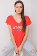 T-shirt Damski Model FA-TS-7142.37P Red - Fancy Fancy T-shirt Damski Model FA-TS-7142.37P Red - Fancy Fancy