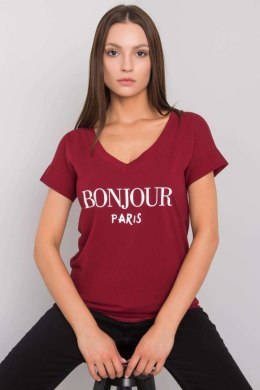 T-shirt Damski Model FA-TS-7161.32P Bordo - Fancy Fancy