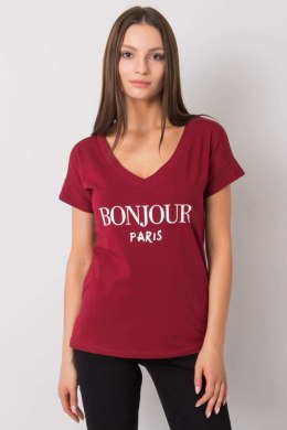 T-shirt Damski Model FA-TS-7161.32P Bordo - Fancy Fancy