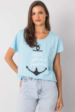 T-shirt Damski Model FA-TS-7196.74P Light Blue - Fancy Fancy