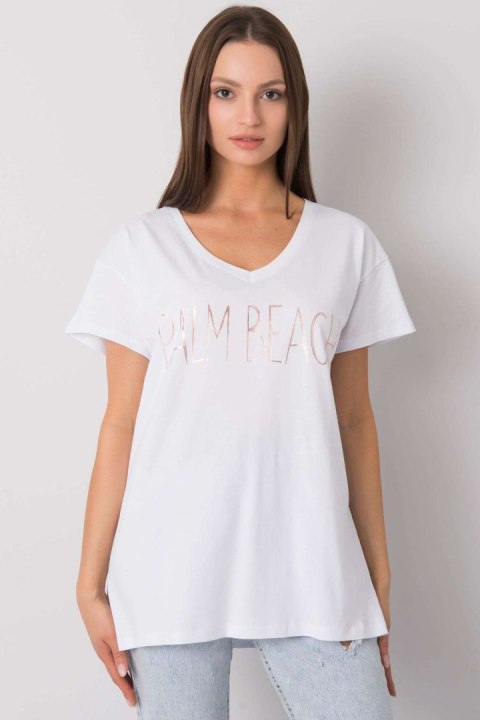 T-shirt Damski Model FA-TS-7198.27P White - Fancy Fancy T-shirt Damski Model FA-TS-7198.27P White - Fancy Fancy