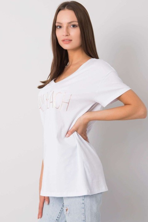 T-shirt Damski Model FA-TS-7198.27P White - Fancy Fancy T-shirt Damski Model FA-TS-7198.27P White - Fancy Fancy