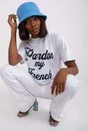 T-shirt Damski Model FA-TS-7677.91P White - Fancy Fancy T-shirt Damski Model FA-TS-7677.91P White - Fancy Fancy