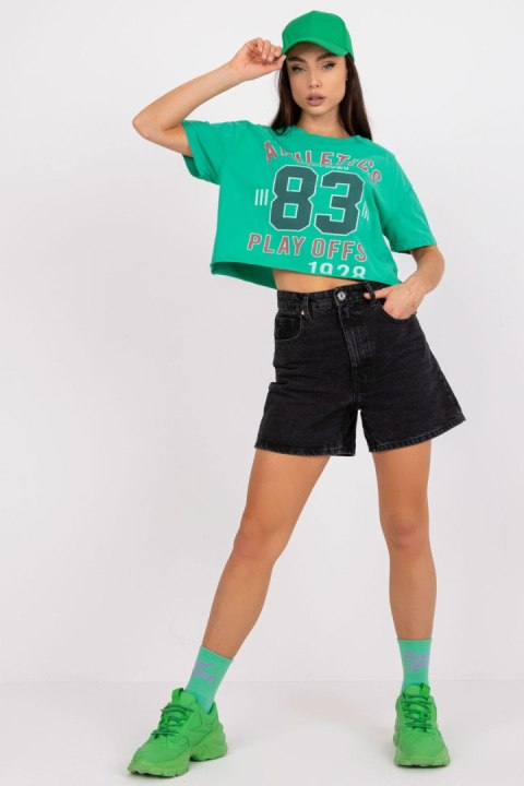 T-shirt Damski Model FA-TS-7684.86 Green - Fancy Fancy T-shirt Damski Model FA-TS-7684.86 Green - Fancy Fancy