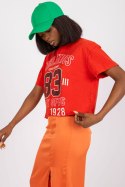 T-shirt Damski Model FA-TS-7684.86 Red - Fancy Fancy T-shirt Damski Model FA-TS-7684.86 Red - Fancy Fancy