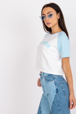 T-shirt Damski Model FA-TS-7708.44 White/Blue - Fancy Fancy