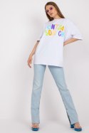 T-shirt Damski Model FA-TS-7733.91P White - Fancy Fancy T-shirt Damski Model FA-TS-7733.91P White - Fancy Fancy