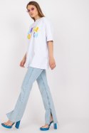 T-shirt Damski Model FA-TS-7733.91P White - Fancy Fancy T-shirt Damski Model FA-TS-7733.91P White - Fancy Fancy