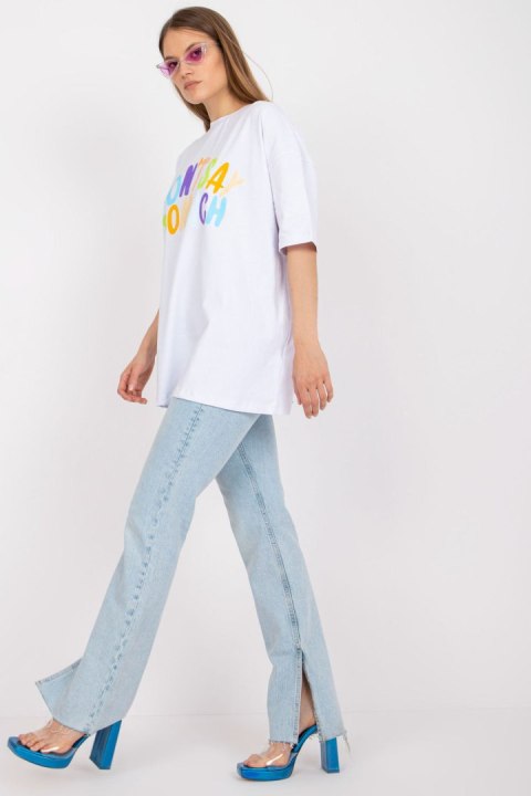 T-shirt Damski Model FA-TS-7733.91P White - Fancy Fancy T-shirt Damski Model FA-TS-7733.91P White - Fancy Fancy
