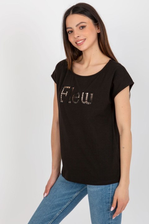 T-shirt Damski Model FA-TS-8515.46 Black - Fancy Fancy T-shirt Damski Model FA-TS-8515.46 Black - Fancy Fancy