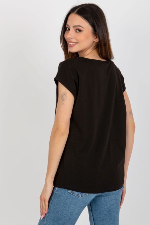 T-shirt Damski Model FA-TS-8515.46 Black - Fancy Fancy T-shirt Damski Model FA-TS-8515.46 Black - Fancy Fancy