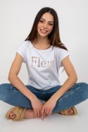 T-shirt Damski Model FA-TS-8515.46 White - Fancy Fancy T-shirt Damski Model FA-TS-8515.46 White - Fancy Fancy
