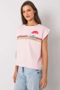Tshirt Damski Model FA-BZ-7139.73P Light Pink - Fancy Fancy Tshirt Damski Model FA-BZ-7139.73P Light Pink - Fancy Fancy
