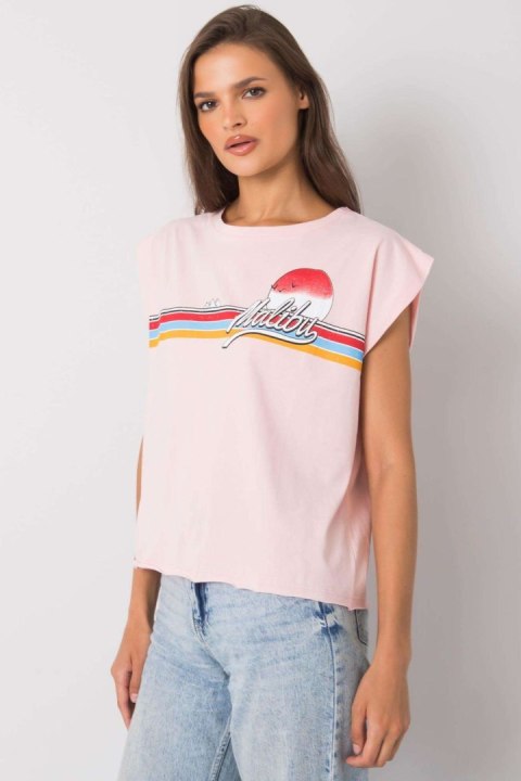 Tshirt Damski Model FA-BZ-7139.73P Light Pink - Fancy Fancy Tshirt Damski Model FA-BZ-7139.73P Light Pink - Fancy Fancy