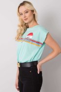 Tshirt damski Model FA-BZ-7139.73P Mint - Fancy Fancy Tshirt damski Model FA-BZ-7139.73P Mint - Fancy Fancy