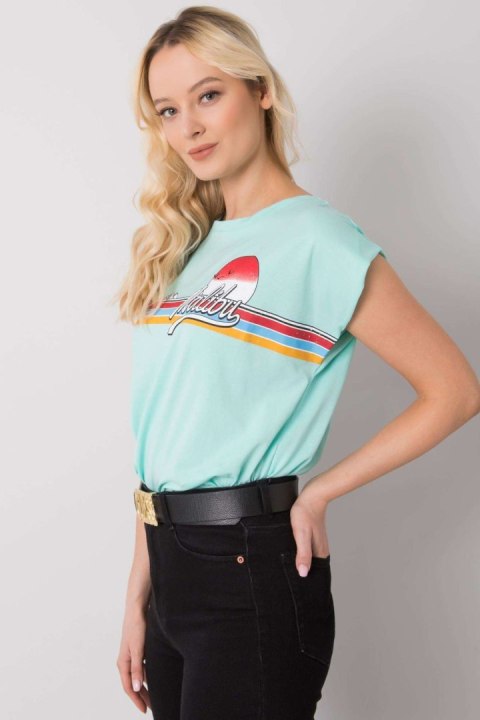 Tshirt damski Model FA-BZ-7139.73P Mint - Fancy Fancy Tshirt damski Model FA-BZ-7139.73P Mint - Fancy Fancy