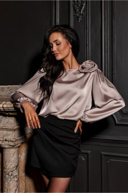 Bluzka Model Evelyn BEJ BLU0194 Light Beige - Roco Fashion Roco Fashion