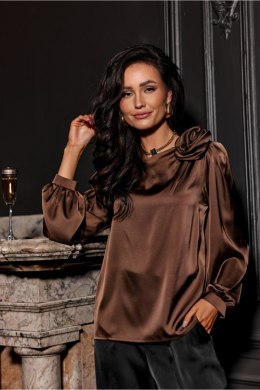 Bluzka Model Evelyn BRA BLU0194 Brown - Roco Fashion Roco Fashion