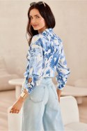 Koszula Damska Model Anvien BLU0136-06F Multicolor - Roco Fashion Roco Fashion Koszula Damska Model Anvien BLU0136-06F Multicolor - Roco Fashion Roco Fashion