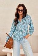 Koszula Damska Model Anvien BLU0136-07F Multicolor - Roco Fashion Roco Fashion Koszula Damska Model Anvien BLU0136-07F Multicolor - Roco Fashion Roco Fashion