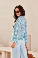 Koszula Damska Model Anvien BLU0136-07F Multicolor - Roco Fashion Roco Fashion Koszula Damska Model Anvien BLU0136-07F Multicolor - Roco Fashion Roco Fashion