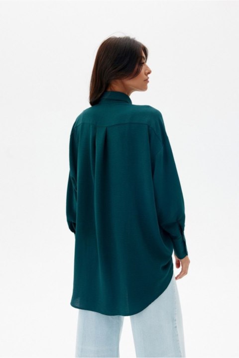 Koszula Damska Model Elisa BUT BLU0192 Bottle Green - Roco Fashion Roco Fashion Koszula Damska Model Elisa BUT BLU0192 Bottle Green - Roco Fashion Roco Fashion
