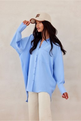 Koszula Damska Model Elisa NIE BLU0192 Blue - Roco Fashion Roco Fashion