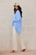 Koszula Damska Model Elisa NIE BLU0192 Blue - Roco Fashion Roco Fashion Koszula Damska Model Elisa NIE BLU0192 Blue - Roco Fashion Roco Fashion