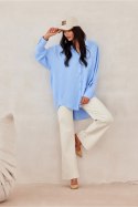 Koszula Damska Model Elisa NIE BLU0192 Blue - Roco Fashion Roco Fashion Koszula Damska Model Elisa NIE BLU0192 Blue - Roco Fashion Roco Fashion