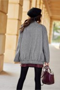 Kurtka Damska Model Clea SZA KUR0028 Grey - Roco Fashion Roco Fashion Kurtka Damska Model Clea SZA KUR0028 Grey - Roco Fashion Roco Fashion