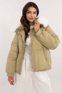 Kurtka Damska Model MBM-KR-2639.14 Oliwka - MBM MBM Kurtka Damska Model MBM-KR-2639.14 Oliwka - MBM MBM