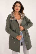 Kurtka Damska Model MBM-KR-FH-117.25 Khaki - MBM MBM Kurtka Damska Model MBM-KR-FH-117.25 Khaki - MBM MBM