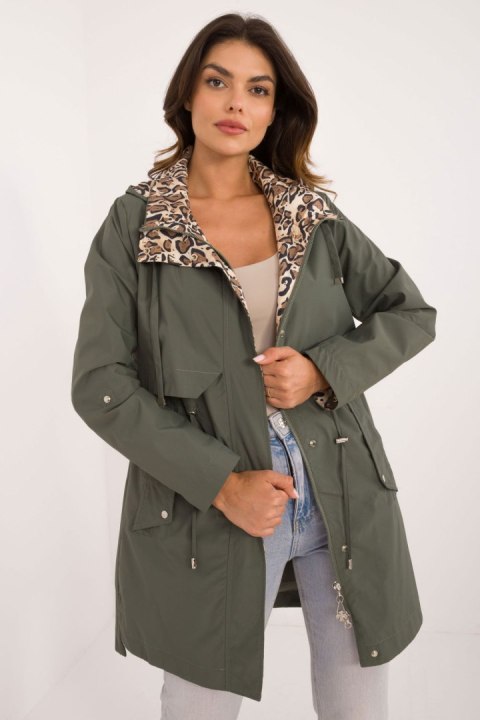 Kurtka Damska Model MBM-KR-FH-117.25 Khaki - MBM MBM Kurtka Damska Model MBM-KR-FH-117.25 Khaki - MBM MBM