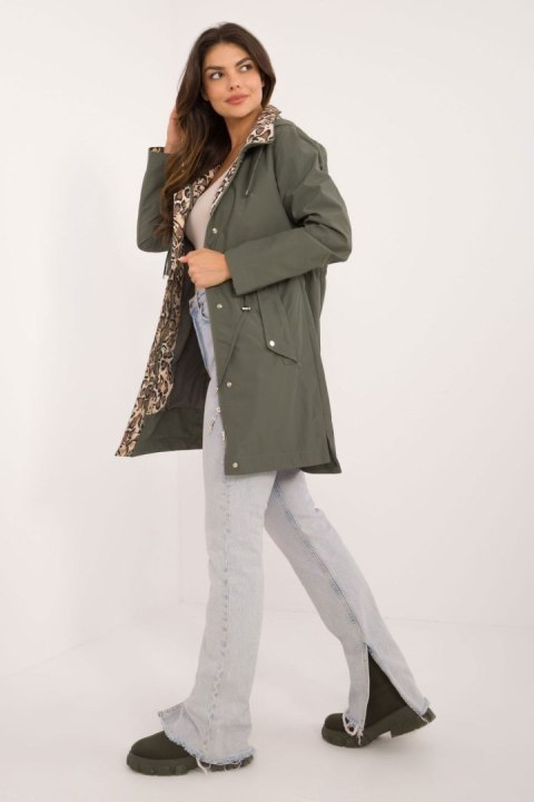 Kurtka Damska Model MBM-KR-FH-117.25 Khaki - MBM MBM Kurtka Damska Model MBM-KR-FH-117.25 Khaki - MBM MBM