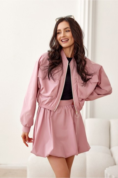 Kurtka Damska Model Paula ROZ KUR0030 Pink - Roco Fashion Roco Fashion Kurtka Damska Model Paula ROZ KUR0030 Pink - Roco Fashion Roco Fashion