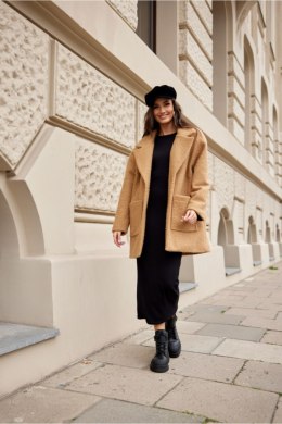 Kurtka Damska Model Sanchez CAM KUR0019 Camel - Roco Fashion Roco Fashion