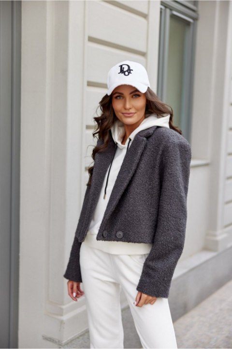 Kurtka Damska Renate SZA KUR0018 Grey - Roco Fashion Roco Fashion Kurtka Damska Renate SZA KUR0018 Grey - Roco Fashion Roco Fashion