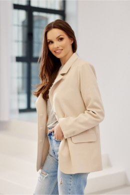 Marynarka Model Freya BEZ ZAK0016 Beige - Roco Fashion Roco Fashion