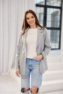 Marynarka Model Freya SZA ZAK0016 Grey - Roco Fashion Roco Fashion Marynarka Model Freya SZA ZAK0016 Grey - Roco Fashion Roco Fashion
