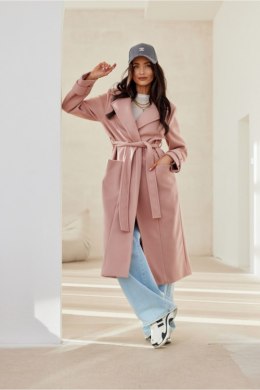 Płaszcz Damski Model Katsy ROZ PLA0041 Pink - Roco Fashion Roco Fashion