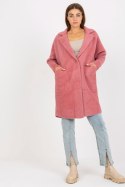 Płaszcz Damski Model MBM-PL-1521.97P Dark Pink - MBM MBM Płaszcz Damski Model MBM-PL-1521.97P Dark Pink - MBM MBM