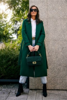 Płaszcz Damski Model Sovan ZIE PLA0035 Green - Roco Fashion Roco Fashion