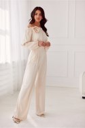 Spodnie Damskie Model Alaya BEJ SPD0032 Light Beige - Roco Fashion Roco Fashion