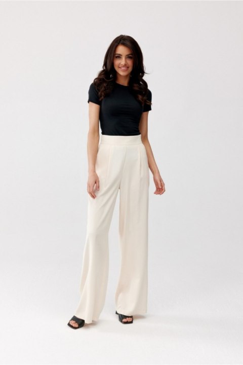 Spodnie Damskie Model Alaya BEJ SPD0032 Light Beige - Roco Fashion Roco Fashion Spodnie Damskie Model Alaya BEJ SPD0032 Light Beige - Roco Fashion Roco Fashion