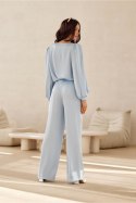 Spodnie Damskie Model Elsa BLE SPD0034 Błękit - Roco Fashion Roco Fashion Spodnie Damskie Model Elsa BLE SPD0034 Błękit - Roco Fashion Roco Fashion