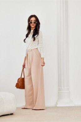 Spodnie Damskie Model Ginny BEZ SPD0040 Beige - Roco Fashion Roco Fashion