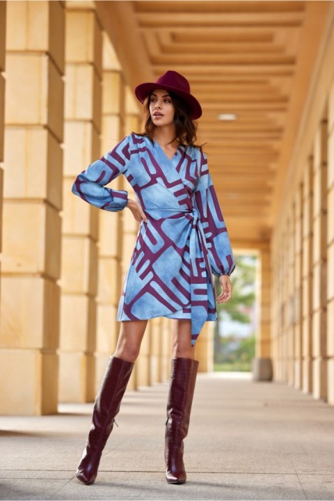 Sukienka Model Cassie SUK0490 E96 Multicolor - Roco Fashion Roco Fashion Sukienka Model Cassie SUK0490 E96 Multicolor - Roco Fashion Roco Fashion