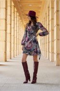 Sukienka Model Cassie SUK0490 E98 Multicolor - Roco Fashion Roco Fashion Sukienka Model Cassie SUK0490 E98 Multicolor - Roco Fashion Roco Fashion